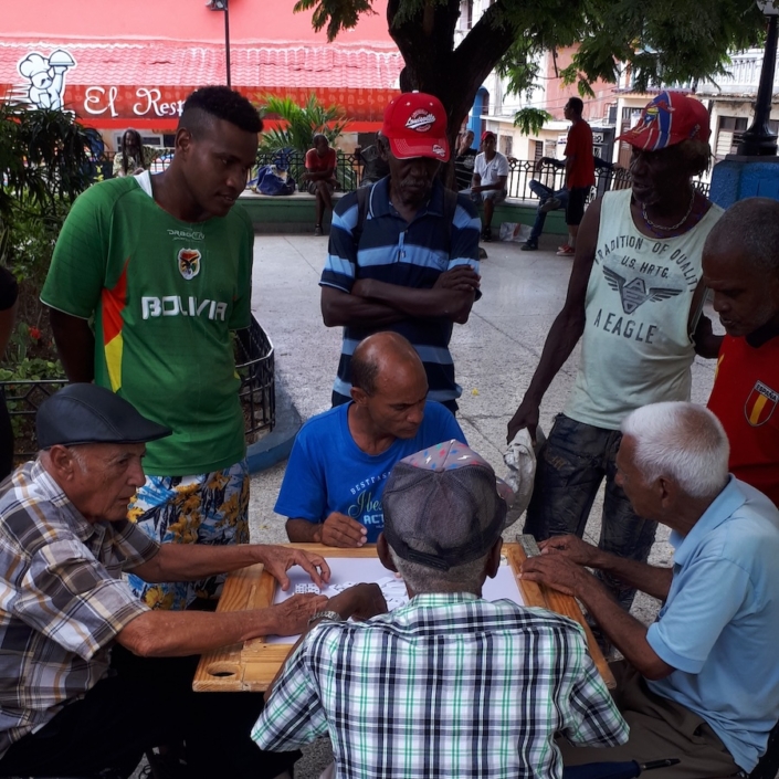 Domino game in Santiago