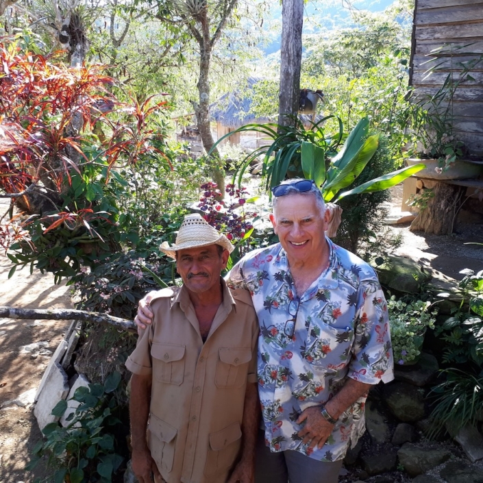 With Jose Manuel on his farm